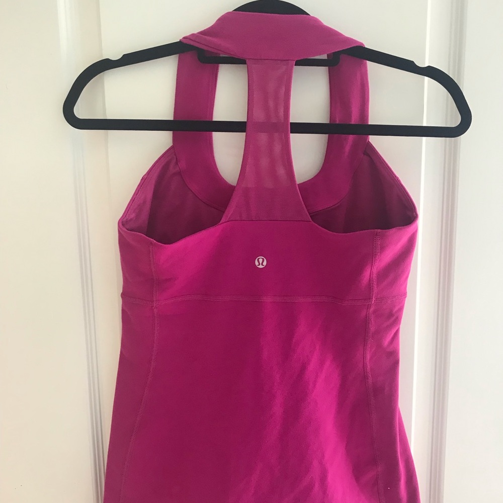 Hot Pink Lululemon Athletic Tank Top